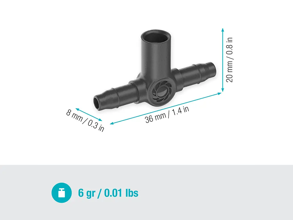 T型コネクタ スプリンクラーヘッド用 4.6mm10個入