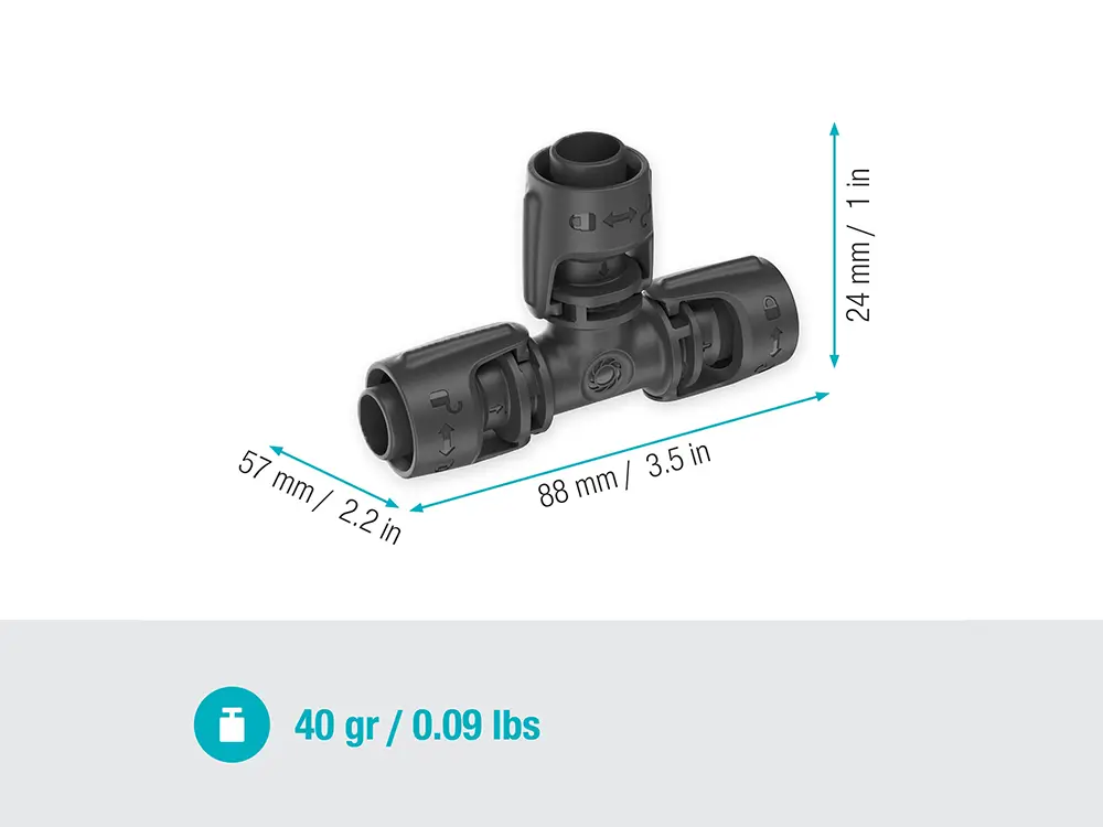 T型コネクタ13mm2個入