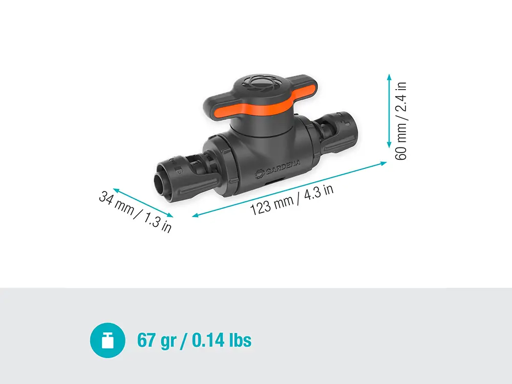 水流調整バルブ付コネクタ13mm