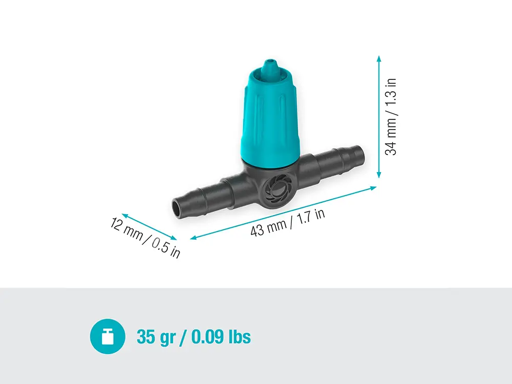 T型 水量調整ドリップヘッド 4.6mm 10個入