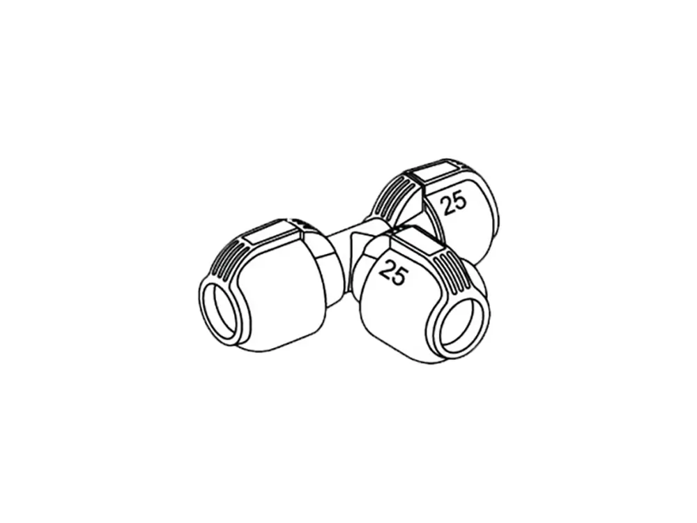 T型コネクタ 25mm